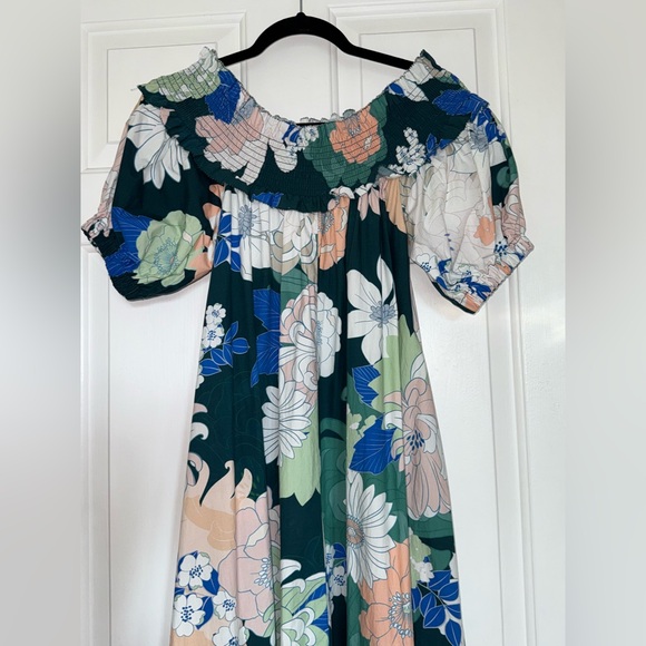 Anthropologie Cara Cara Floral Dress with Ruffle Hem And Pockets XS - Picture 6 of 11